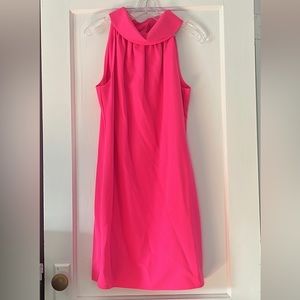 Sail to Sable STS Womens Bright Pink Dress with Cowl Neck - Size Small